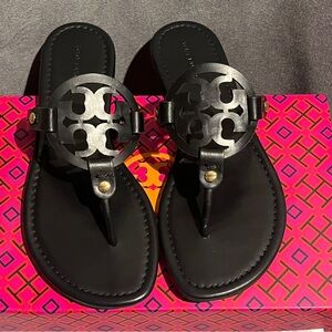 Tory Burch Women’s Miller Sandals Black Size 7.5 US